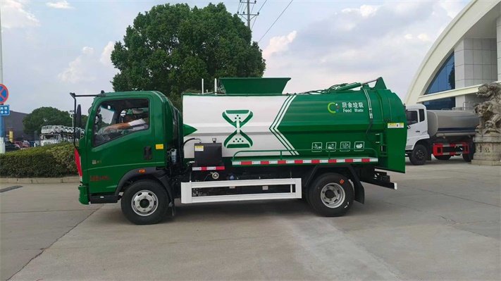 重汽豪沃蓝牌餐厨垃圾车