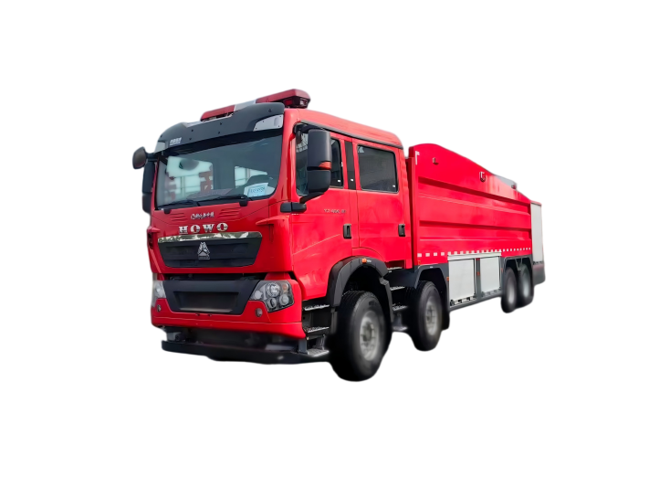 程力威牌25吨重汽豪沃泡沫消防车